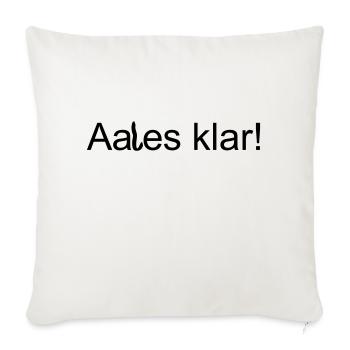 Aales klar - Sofakissenbezug 45 x 45 cm - Naturweiß  - Vorne