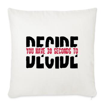 2541614 15682855 decide - Sofa pillowcase 17,3'' x 17,3'' (45 x 45 cm) - natural white - Front