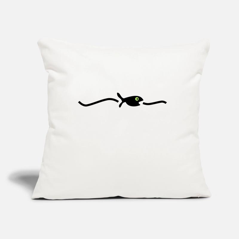 floating fish Sofa pillowcase 17,3'' x 17,3'' (45 x 45 cm)