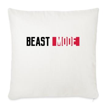 logo monster mode on switch beast button switch - Sofa pillowcase 17,3'' x 17,3'' (45 x 45 cm) - natural white - Front