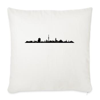 Skyline - Stuttgart - Sofakissenbezug 45 x 45 cm - Naturweiß  - Vorne