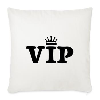 VIP - Housse de coussin décorative 45 x 45 cm - blanc nature - Devant