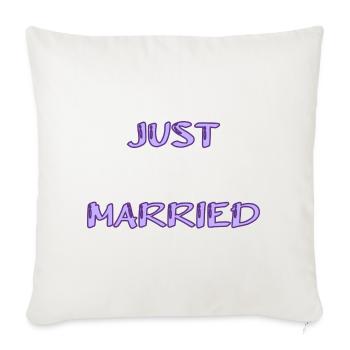 SAINT VALENTINE. bachelorette party. I LOVE YOU. I LOVE YOU. LOVE - Sofa pillowcase 17,3'' x 17,3'' (45 x 45 cm) - natural white - Front