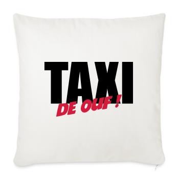 Taxi de ouf ! - Housse de coussin décorative 45 x 45 cm - blanc nature - Devant