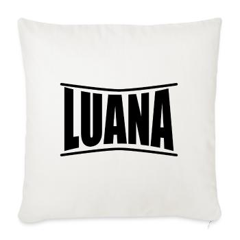 t-shirt Luana idée cadeau t-shirt - Housse de coussin décorative 45 x 45 cm - blanc nature - Devant