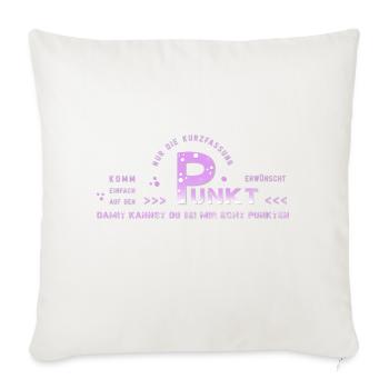 Aller droit au but - Housse de coussin décorative 45 x 45 cm - blanc nature - Devant