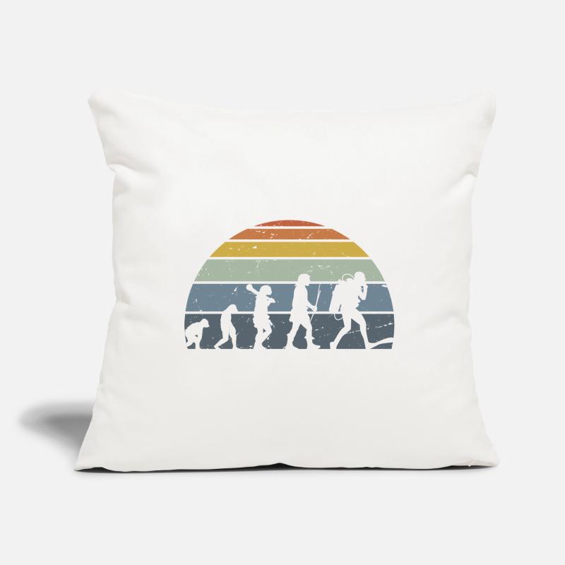 Evolution de la conception de la silhouette de l’humanité Housse de coussin décorative 45 x 45 cm