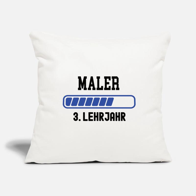 Painter training 3rd year Painter training Apprenticeship Sofa pillowcase 17,3'' x 17,3'' (45 x 45 cm)