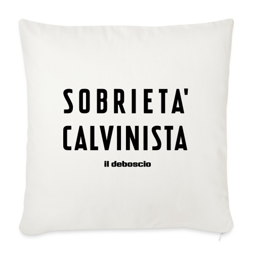SOBRIETÀ CALVINISTA - Copricuscino per divano, 45 x 45 cm
