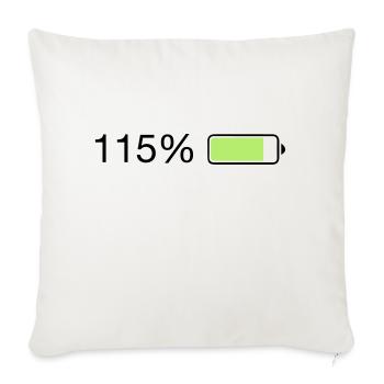 Fullenergy 115% Ladebalken - Sofakissenbezug 45 x 45 cm - Naturweiß  - Vorne
