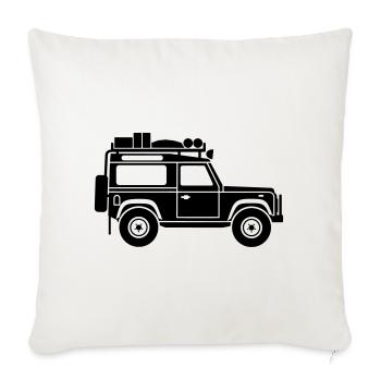 Defender D90 Expedition - Sofakissenbezug 45 x 45 cm - Naturweiß  - Vorne