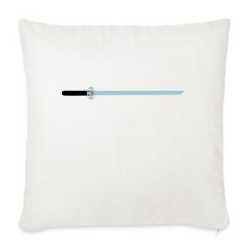 Épée idée cadeau médiévale lame tranchante - Housse de coussin décorative 45 x 45 cm - blanc nature - Devant