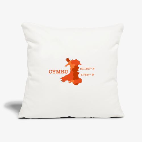 Cymru - Latitude / Longitude - Sofa pillowcase 17,3'' x 17,3'' (45 x 45 cm)