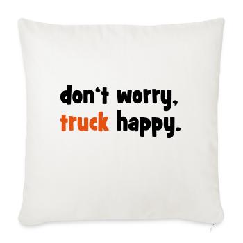 Truck - Sofakissenbezug 45 x 45 cm - Naturweiß  - Vorne