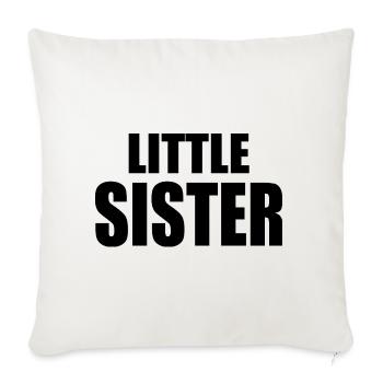 Little sister - Sofakissenbezug 45 x 45 cm - Naturweiß  - Vorne