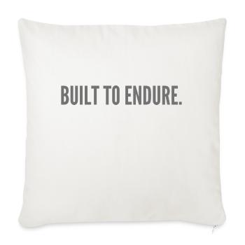 Built to Endure - Sofa pillowcase 17,3'' x 17,3'' (45 x 45 cm) - natural white - Front
