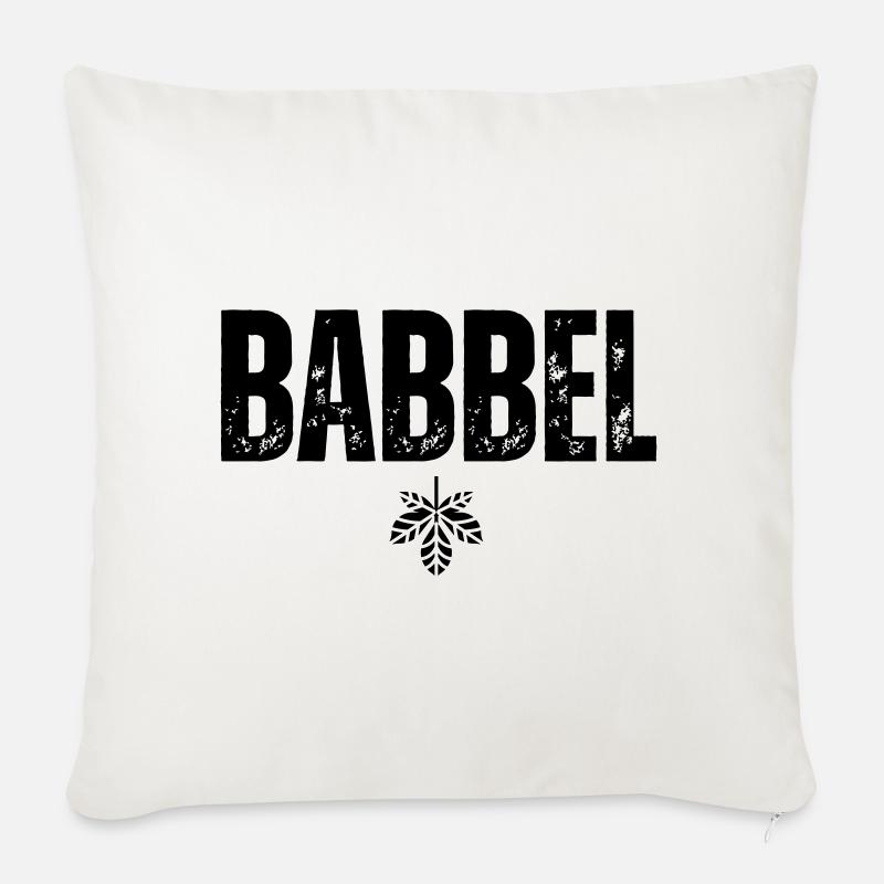 Babbel - Sofakissenbezug 45 x 45 cm - Naturweiß 
