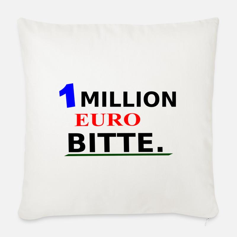 1 MILLION - Sofakissenbezug 45 x 45 cm - Naturweiß 