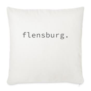 flensburg. - Sofakissenbezug 45 x 45 cm - Naturweiß  - Vorne