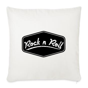 Rock n Roll Shield Shape - Sofa pillowcase 17,3'' x 17,3'' (45 x 45 cm) - natural white - Front