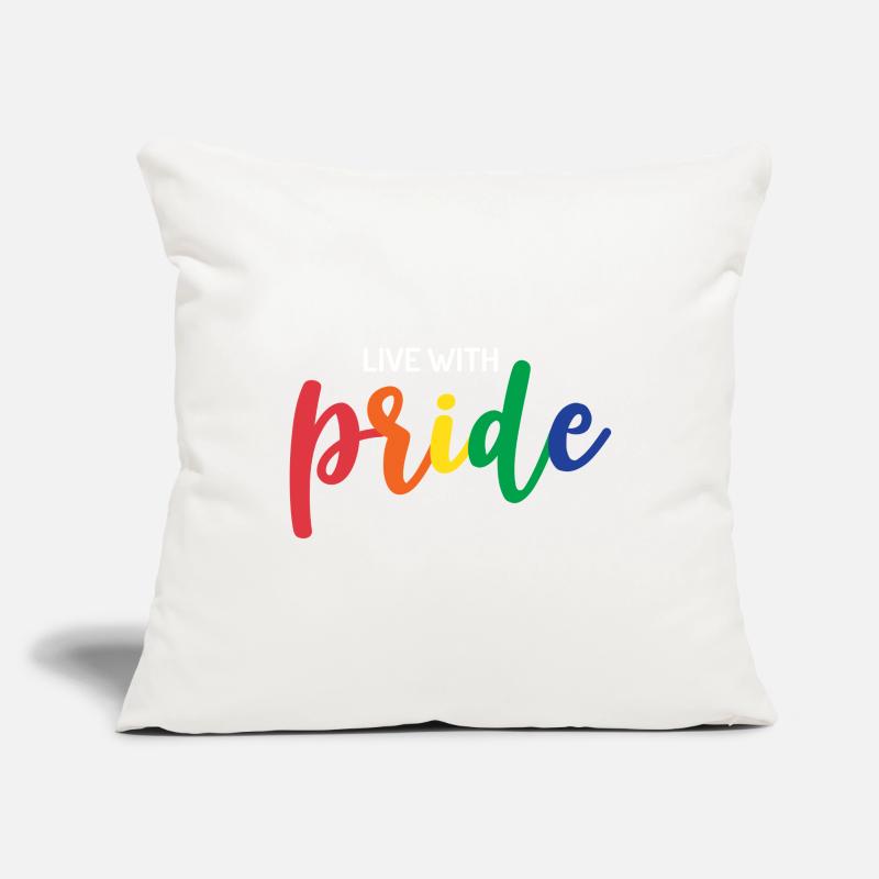 Live With Pride Sofa pillowcase 17,3'' x 17,3'' (45 x 45 cm)