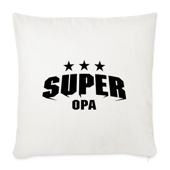 Super Opa - Sofakissenbezug 45 x 45 cm - Naturweiß  - Vorne