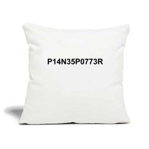 Planespotter 1337 LEET (black-arial) - Sofa pillowcase 17,3'' x 17,3'' (45 x 45 cm)
