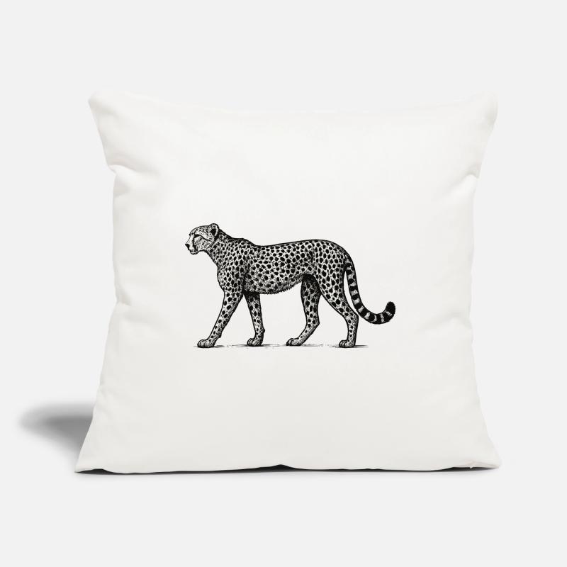 Black and White Leopard Pattern Sofa pillowcase 17,3'' x 17,3'' (45 x 45 cm)
