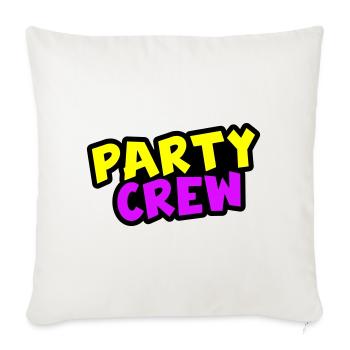 Équipe de fête - Housse de coussin décorative 45 x 45 cm - blanc nature - Devant