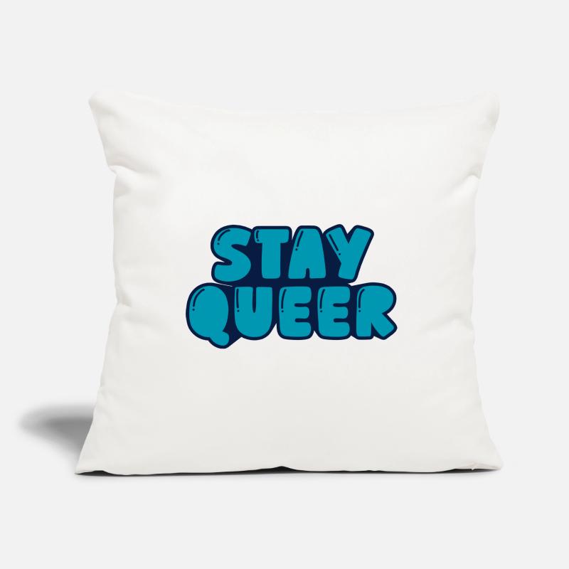 Reste queer Housse de coussin décorative 45 x 45 cm
