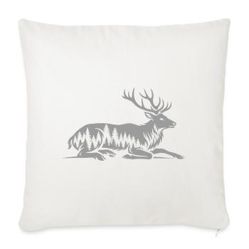 Deer - Sofa pillowcase 17,3'' x 17,3'' (45 x 45 cm) - natural white - Front