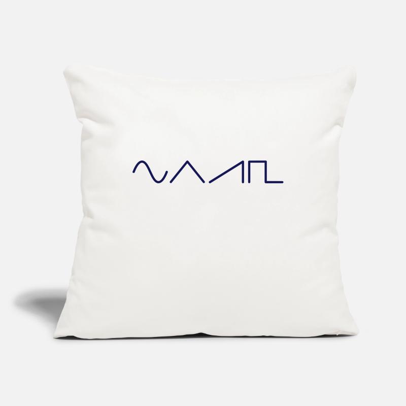 Synth waveforms horizontal Sofa pillowcase 17,3'' x 17,3'' (45 x 45 cm)
