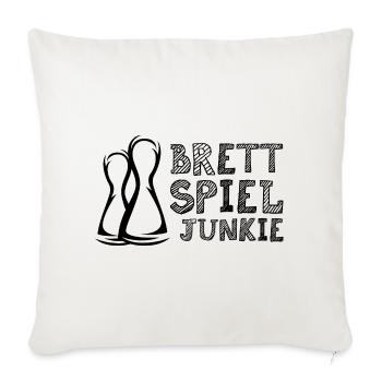 Brettspiel Profi Figuren Symbol Icon Logo Spiele - Sofakissenbezug 45 x 45 cm - Naturweiß  - Vorne