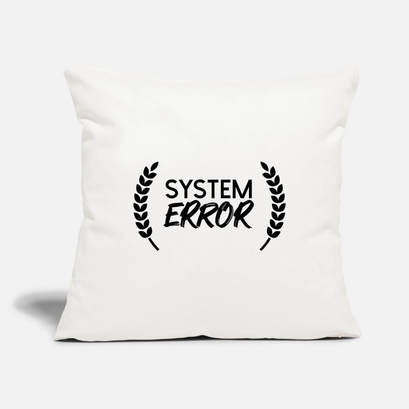 Défaillance du système Housse de coussin décorative 45 x 45 cm