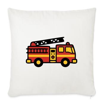 Fire Truck Fire Truck Icon - Sofa pillowcase 17,3'' x 17,3'' (45 x 45 cm) - natural white - Front
