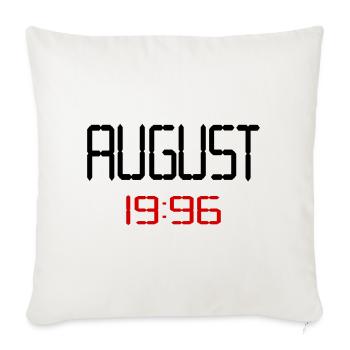 August 1996 - 30. Geburtstag - Sofakissenbezug 45 x 45 cm - Naturweiß  - Vorne