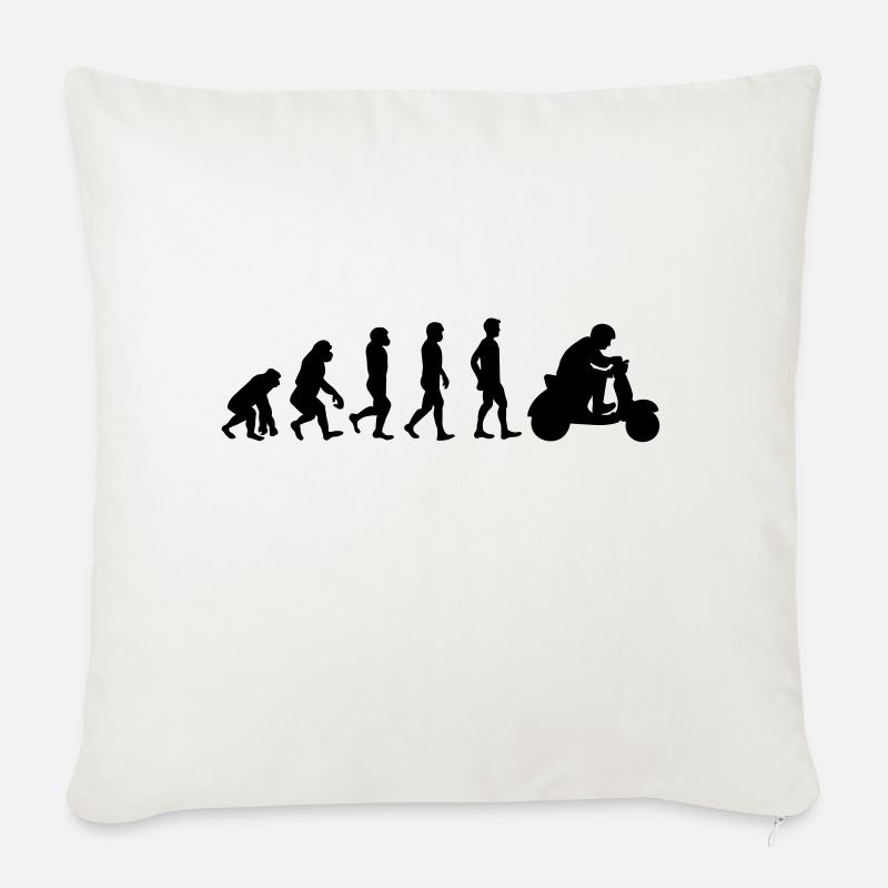 Evolution scooter driver - Sofa pillowcase 17,3'' x 17,3'' (45 x 45 cm) - natural white