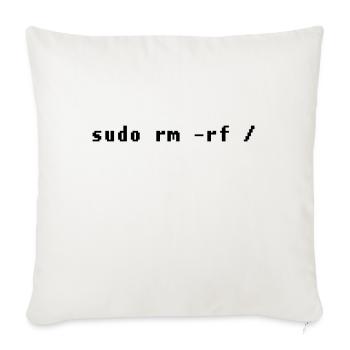 Lustiges Linux Admin Design - Sofakissenbezug 45 x 45 cm - Naturweiß  - Vorne