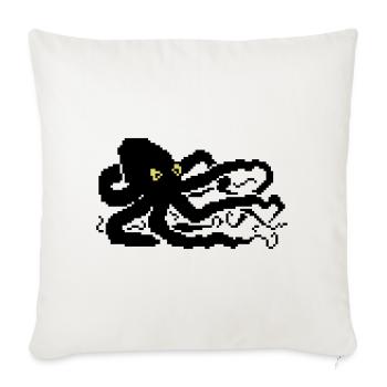 8bit pixel octopus - Sofakissenbezug 45 x 45 cm - Naturweiß  - Vorne