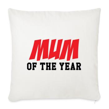Mom of the Year - Mother's Day - Sofa pillowcase 17,3'' x 17,3'' (45 x 45 cm) - natural white - Front