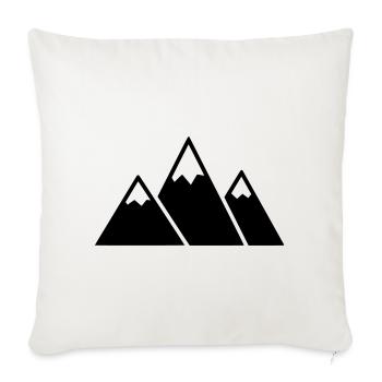 Mountains Mountain Hiking Outdoor Vector - Sofa pillowcase 17,3'' x 17,3'' (45 x 45 cm) - natural white - Front