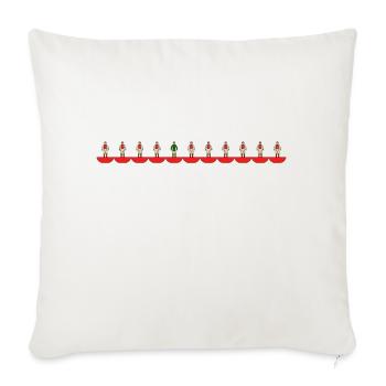 football team - Sofa pillowcase 17,3'' x 17,3'' (45 x 45 cm) - natural white - Front
