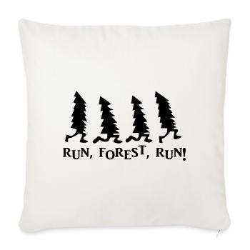 Run Forest Run - Sofa pillowcase 17,3'' x 17,3'' (45 x 45 cm) - natural white - Front