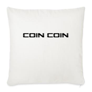 Coin coin - Housse de coussin décorative 45 x 45 cm - blanc nature - Devant