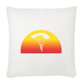 Adventurous Skydive Sunset - Sofa pillowcase 17,3'' x 17,3'' (45 x 45 cm) - natural white - Front
