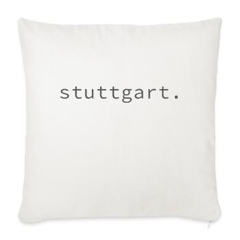stuttgart. - Sofakissenbezug 45 x 45 cm - Naturweiß  - Vorne