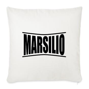 Marsilio t-shirt t-shirt idée cadeau - Housse de coussin décorative 45 x 45 cm - blanc nature - Devant