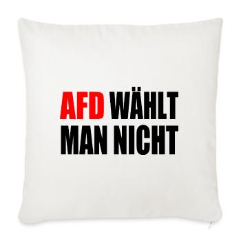 afd wählt man nicht - Sofakissenbezug 45 x 45 cm - Naturweiß  - Vorne