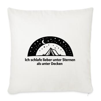 Sternenbogen Kranz - Sofakissenbezug 45 x 45 cm - Naturweiß  - Vorne