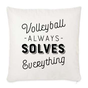 Volleyball - Sofa pillowcase 17,3'' x 17,3'' (45 x 45 cm) - natural white - Front